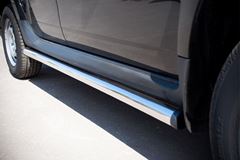 Пороги труба D63 (вариант 2) для Renault Duster 4x2 2011-