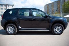 Пороги труба D63 (вариант 2) для Renault Duster 4x2 2011-