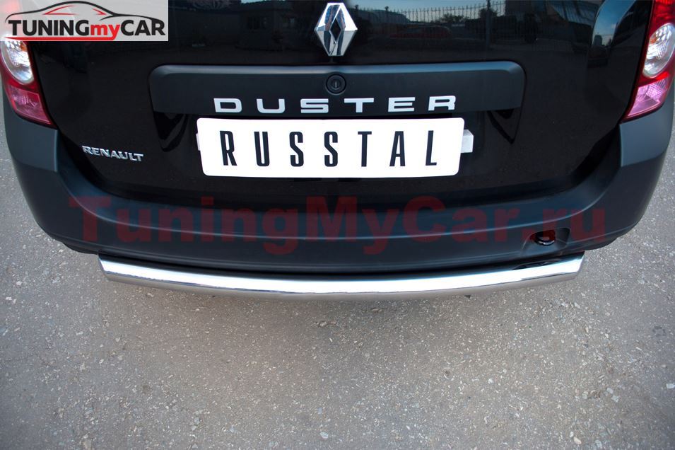 Защита заднего бампера D63 (дуга) для Renault Duster 4x2 2011-