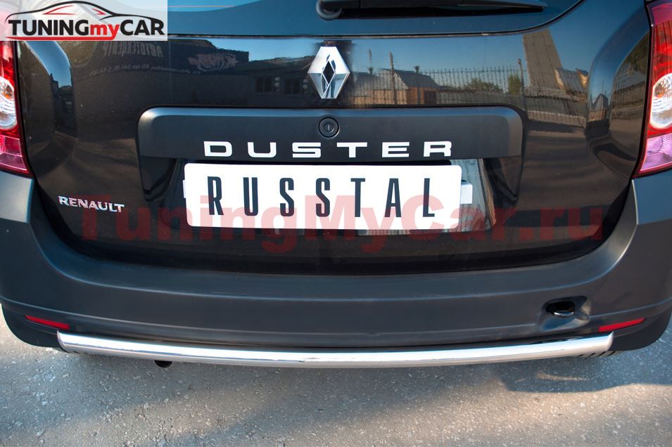 Защита заднего бампера D42 (дуга) для Renault Duster 4x2 2011-