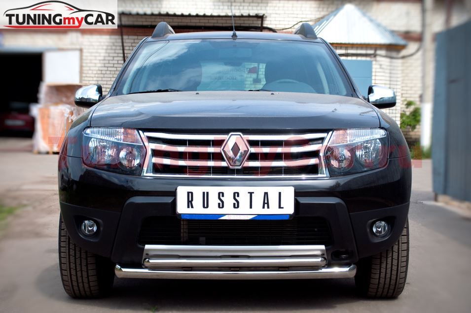 Защита переднего бампера D63/42 для Renault Duster 4x4 2011-