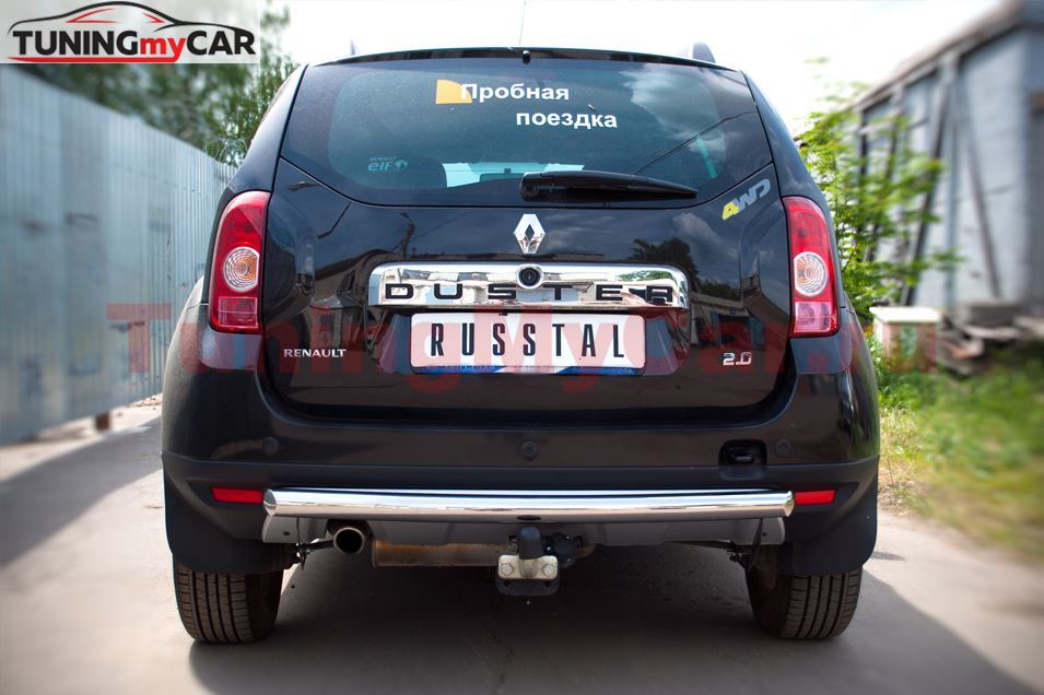 Защита заднего бампера D63 (дуга) для Renault Duster 4x4 2011-