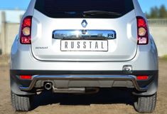 Защита заднего бампера D42 волна для Renault Duster 4x4 2011-