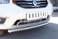 Защита переднего бампера D63 (дуга) для Renault Koleos 2012-