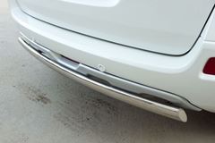Защита заднего бампера D75х42 овал для Renault Koleos 2012-