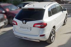Защита заднего бампера D75х42 овал для Renault Koleos 2012-