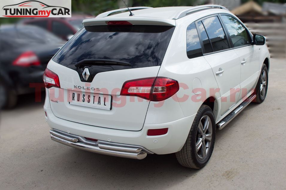 Защита заднего бампера D76/42 для Renault Koleos 2012-
