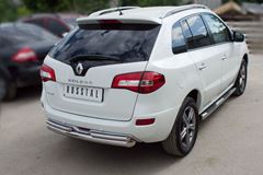 Защита заднего бампера D76/42 для Renault Koleos 2012-