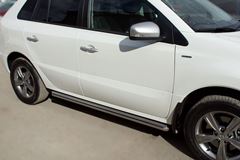 Пороги труба D63 (вариант 1) для Renault Koleos 2012-