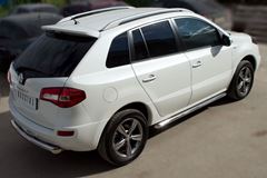 Пороги труба D63 (вариант 1) для Renault Koleos 2012-