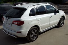 Пороги труба D63 (вариант 3) для Renault Koleos 2012-