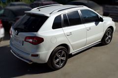 Пороги труба D63 (вариант 2) для Renault Koleos 2012-