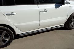 Пороги труба D63 (вариант 2) для Renault Koleos 2012-