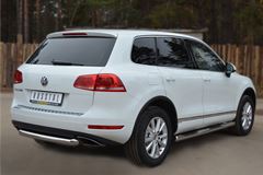 Защита заднего бампера D76 (дуга) для Volkswagen Touareg 2010-2013