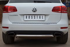Защита заднего бампера D63 (дуга) для Volkswagen Touareg 2010-2013