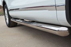 Пороги труба D76 с накладками (вариант 1) для Volkswagen Touareg 2010-2013