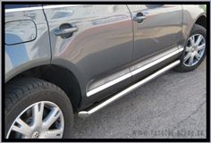 Пороги труба D63 (вариант 1) для Volkswagen Touareg 2010-2013