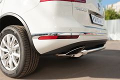 Защита заднего бампера D63 (дуга) для Volkswagen Touareg 2014-2018