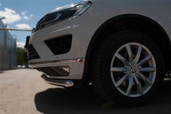 Защита переднего бампера D63 (секции) для Volkswagen Touareg 2014-2018