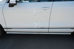 Пороги труба D63 (вариант 3) для Volkswagen Touareg 2014-2018