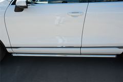 Пороги труба D63 (вариант 2) для Volkswagen Touareg 2014-2018