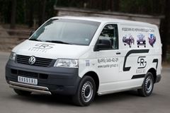 Защита переднего бампера D75х42_D75х42 овалы для Volkswagen Transporter kasten 2003-2009