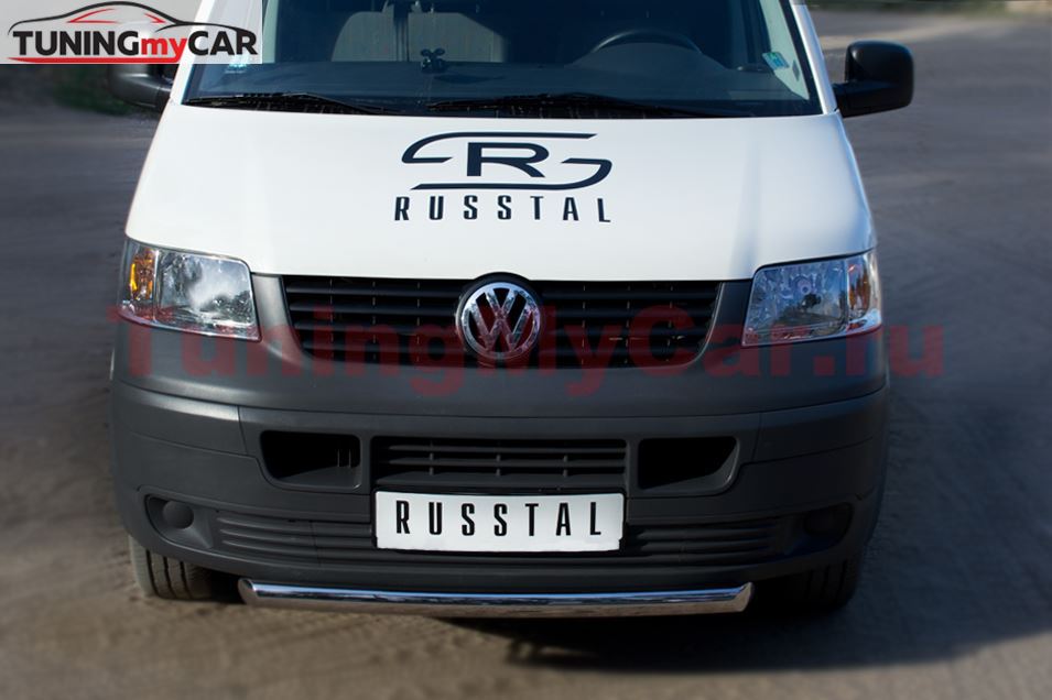 Защита переднего бампера D63 (дуга) для Volkswagen Transporter kasten 2003-2009