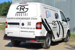 Защита заднего бампера уголки D63 (секции) D42 (секции) для Volkswagen Transporter kasten 2003-2009