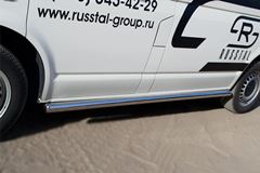Пороги труба D63 (вариант 3) (правый) для Volkswagen Transporter kasten 2003-2009