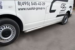 Пороги труба D63 (вариант 1) (левый) для Volkswagen Transporter kasten 2003-2009
