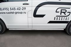 Пороги труба D63 (вариант 1) (левый) для Volkswagen Transporter kasten 2003-2009