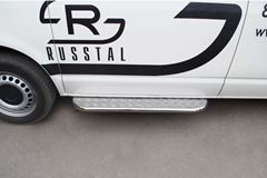 Пороги труба D42 с листом для Volkswagen Transporter kasten 2003-2009