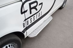 Пороги труба D42 с листом для Volkswagen Transporter kasten 2003-2009