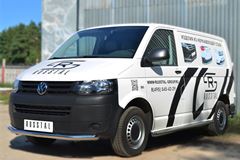 Защита переднего бампера D63 (секции) для Volkswagen Transporter kasten T6 2010