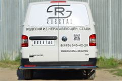 Защита заднего бампера D63 (секции) для Volkswagen Transporter kasten T5 2010-2015