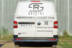 Защита заднего бампера D63 (секции) D42 (уголки) для Volkswagen Transporter kasten T5 2010-2015