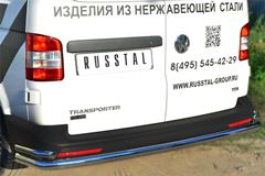 Защита заднего бампера D63 (секции) D42 (уголки) для Volkswagen Transporter kasten T5 2010-2015