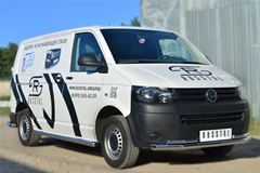 Пороги труба D63 (вариант 3) (правый) для Volkswagen Transporter kasten T5 2010-2015