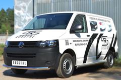 Пороги труба D63 (вариант 3) (левый) для Volkswagen Transporter kasten T5 2010-2015