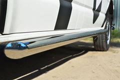 Пороги труба D63 (вариант 1) (левый) для Volkswagen Transporter kasten T5 2010-2015
