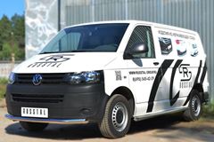 Пороги труба D63 (вариант 1) (левый) для Volkswagen Transporter kasten T5 2010-2015