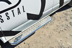 Пороги труба D42 с листом для Volkswagen Transporter kasten T6 2010