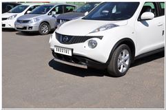 Защита переднего бампера овал D75X42 (дуга) для Nissan Juke 4x2 2010-