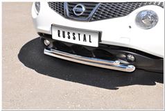 Защита переднего бампера D63/42 (дуга) для Nissan Juke 4x2 2010-
