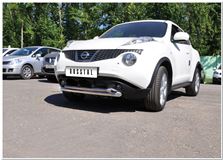 Защита переднего бампера D63/42 (дуга) для Nissan Juke 4x2 2010-