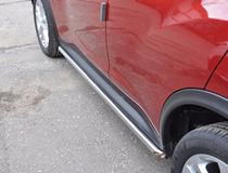 Пороги труба D42 для Nissan Juke 4x2 2010-2014