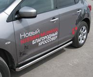 Пороги труба D63 для Nissan Murano 2008-2009