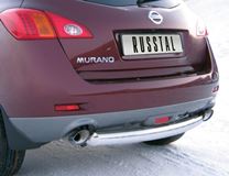 Защита заднего бампера D76 для Nissan Murano 2010-2015