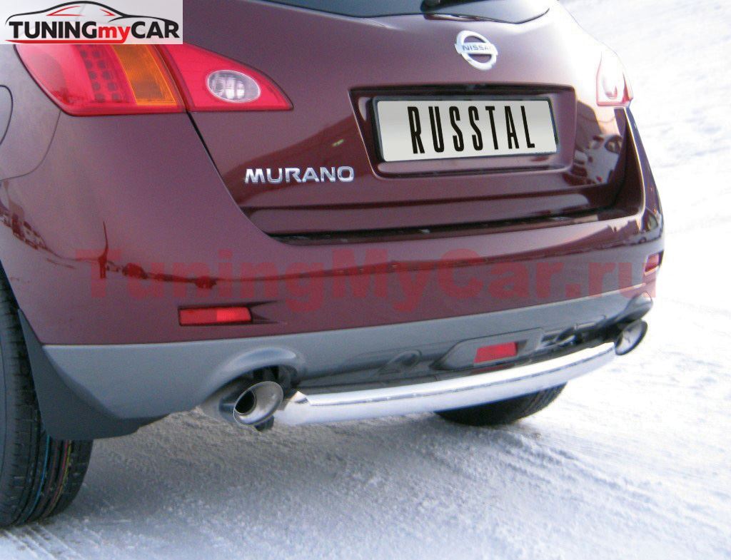 Защита заднего бампера D63 для Nissan Murano 2010-2015