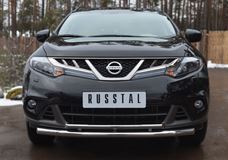 Защита переднего бампера D63 (дорн)/42 (дуга) для Nissan Murano 2010-2015